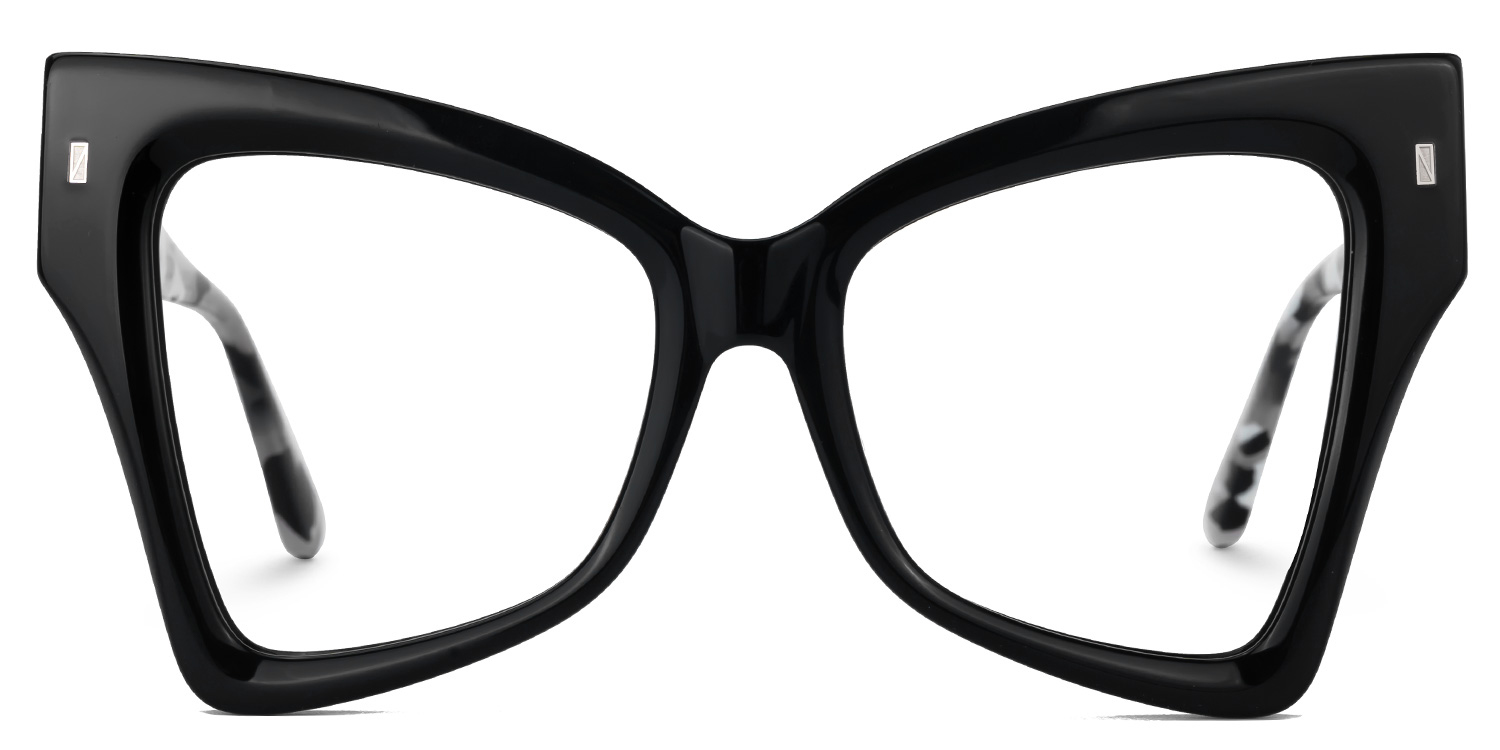 Migial Designer Eyeglasses in Butterfly Black Frame0