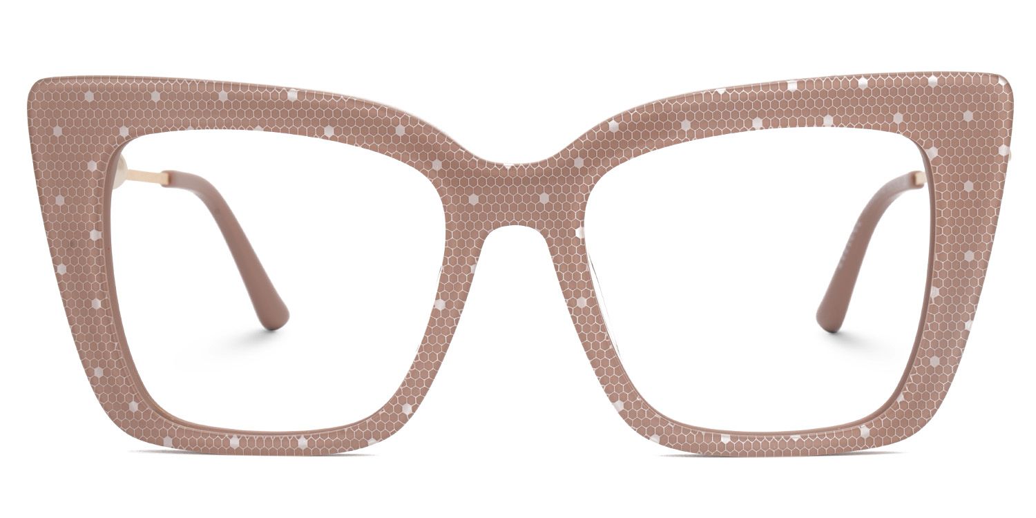Monalisa Thick Brown Glasses in Square Design | ZEELOOL Canada1