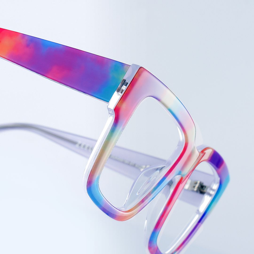 Pop  Acetate Colorful Frame Glasses with Square Shape | ZEELOOL Canada9