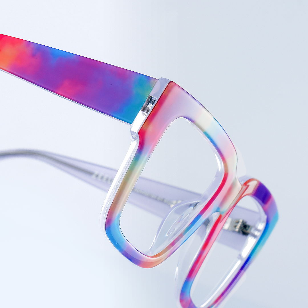 Pop  Acetate Colorful Frame Glasses with Square Shape | ZEELOOL Canada9