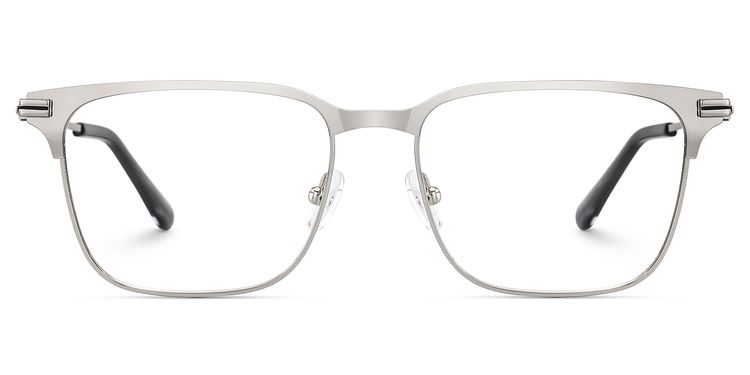 Marshall Rectangle Silver Glasses