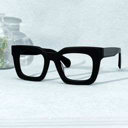 Keisa Square Black Glasses4