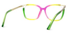 Sidibe Square Green-Pink Glasses3