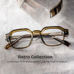 Joy Brown Geometric Glasses0