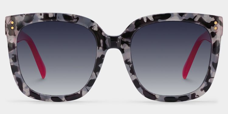 Ebony Square Gray-Tortoise Glasses