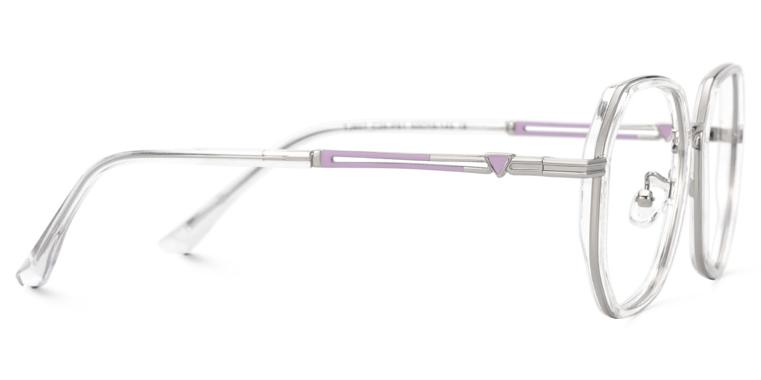Frazier Clear Geometric Glasses | ZEELOOL Canada2