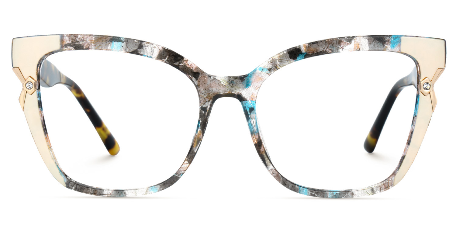 Women's Floral Cat Eye Shape Eyeglasses Online | ZEELOOL Canada2