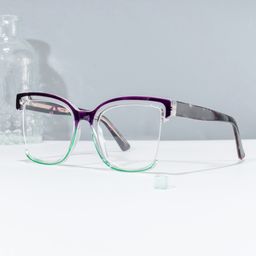 Cadogan Square Purple-Green Glasses0