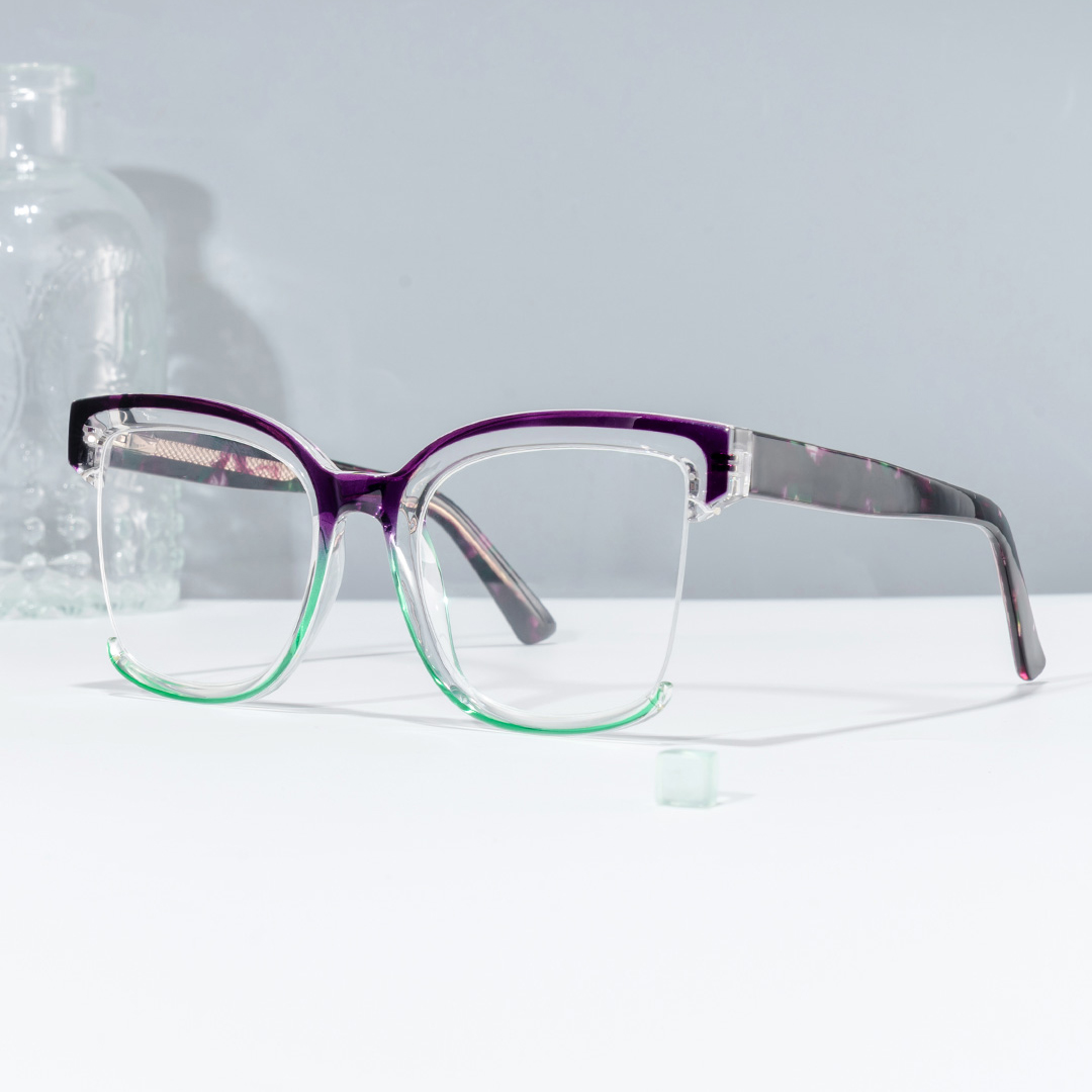 Cadogan Square Purple-Green Glasses0