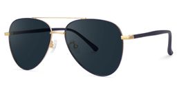 Paige Aviator Blue-Gold Sunglasses2