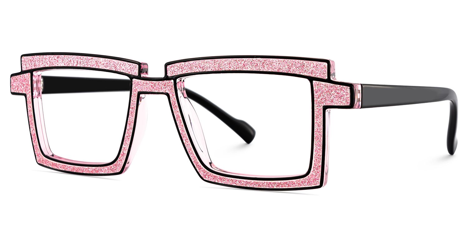 Zephyr Pink Glasses in Cyberpunk Style Eyeglasses3