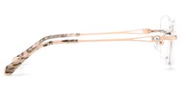 Seth Rose Gold Rectangle Glasses4