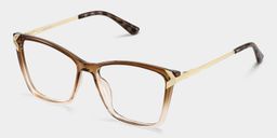 Mia Brown Square Glasses3
