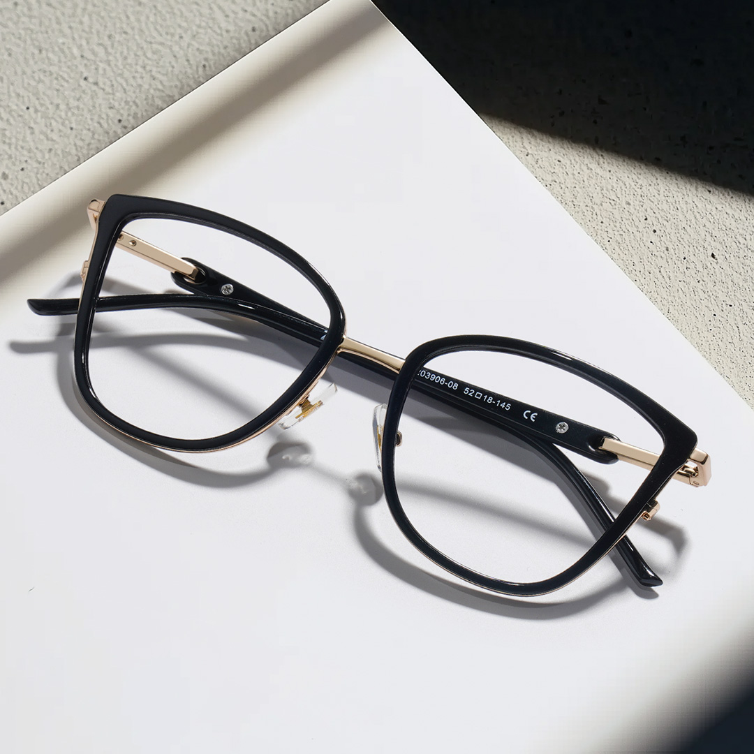 ZEELOOL Marisa Cateye Black Glasses
