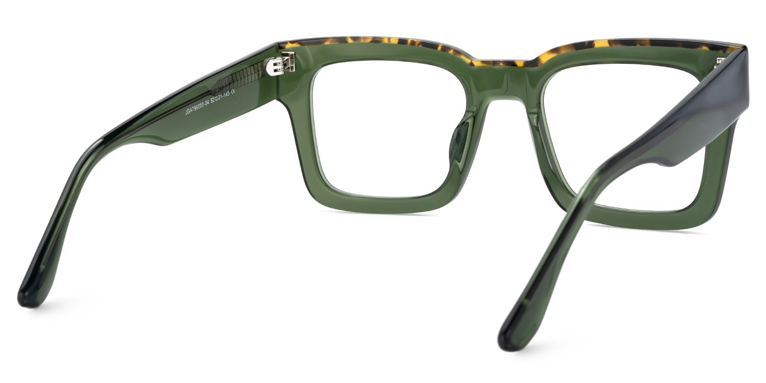 Vorse Square Green Color Frame Glasses for Men | ZEELOOL Canada3