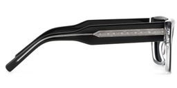 Marlowe Rectangle Black Polarized Sunglasses3