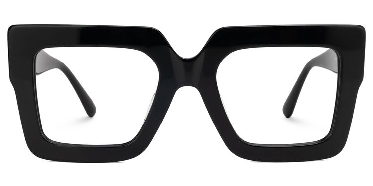 Brandon Square Black Glasses