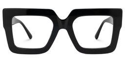 Brandon Square Black Glasses0