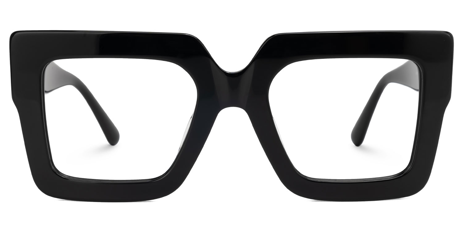 Brandon Square Black Glasses