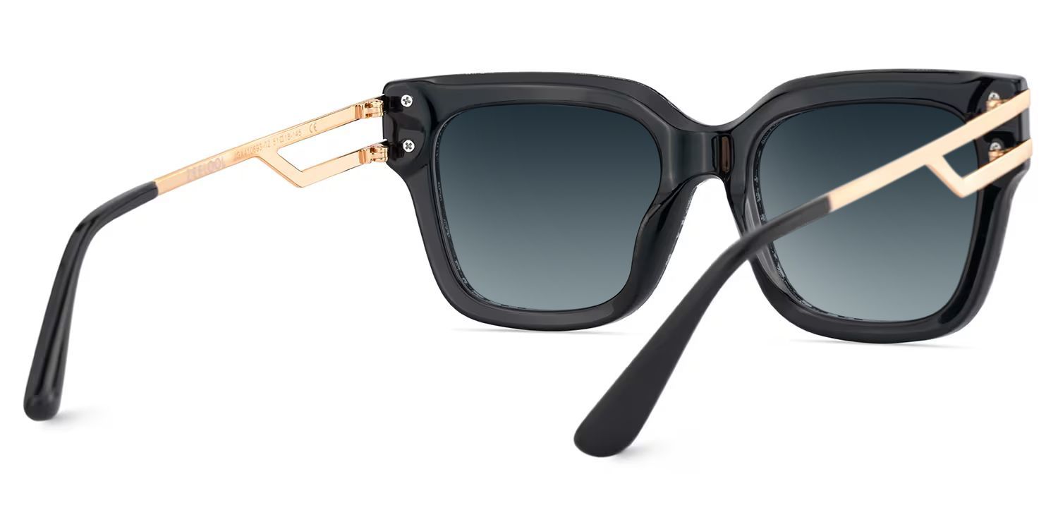 Square Cat-Eye Glasses With Gray Leopard4