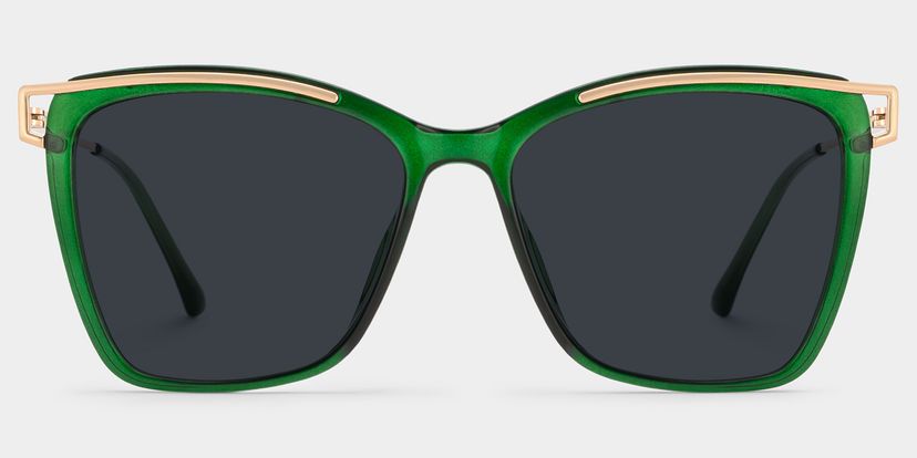 Krystle Square Green Glasses