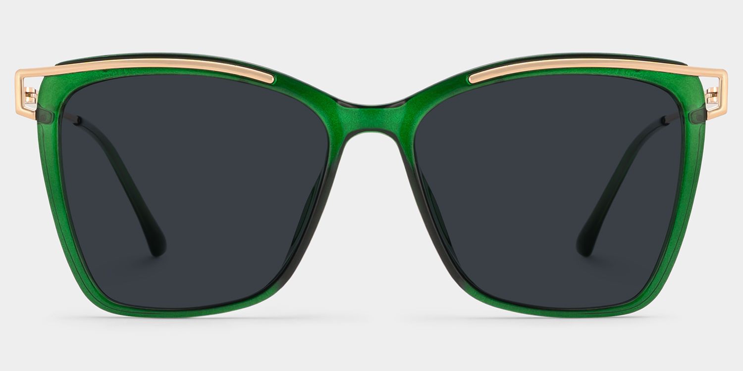 Krystle Square Green Thin Frames Glasses | ZEELOOL0