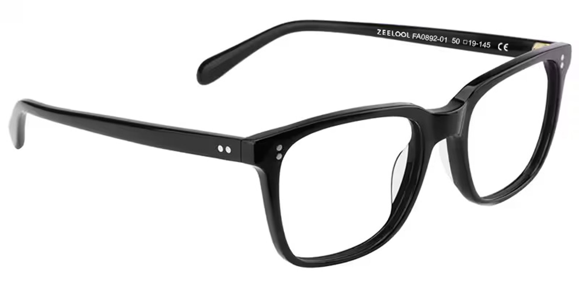 Lamont Rectangle Black Eyeglasses and Glasses Frames3