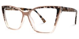 Adalis Beige Cat eye Glasses1