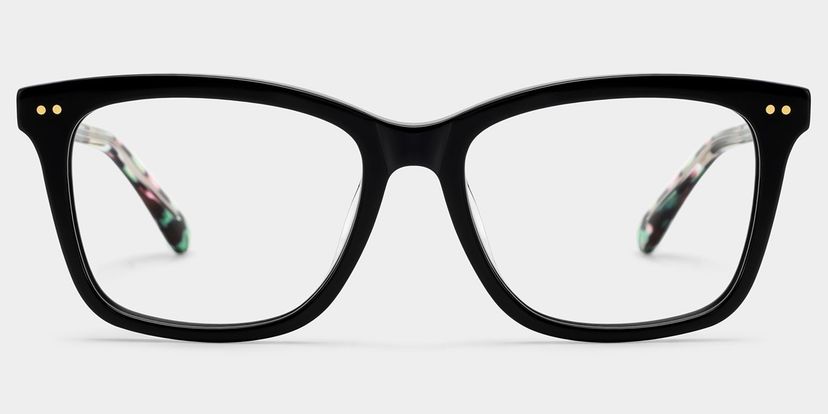 Layla Black Square Glasses
