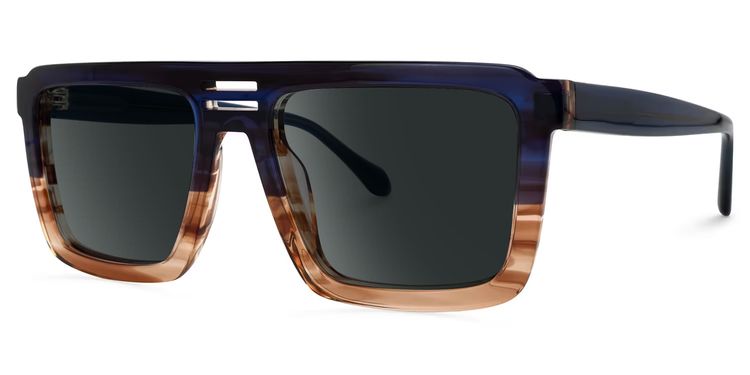 Yamilex Square Two-Tone Glasses