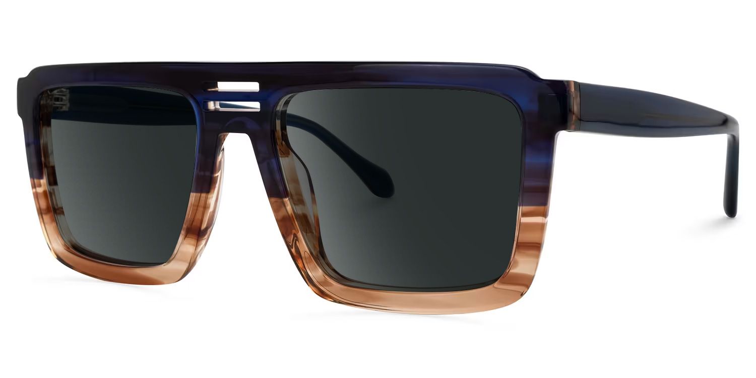 Yamilex Square Two-Tone Sunglasses | ZEELOOL Canada1