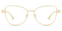 Gaga Cat eye Gold Glasses2