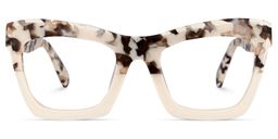 Benitez Square Two-Tone Glasses0