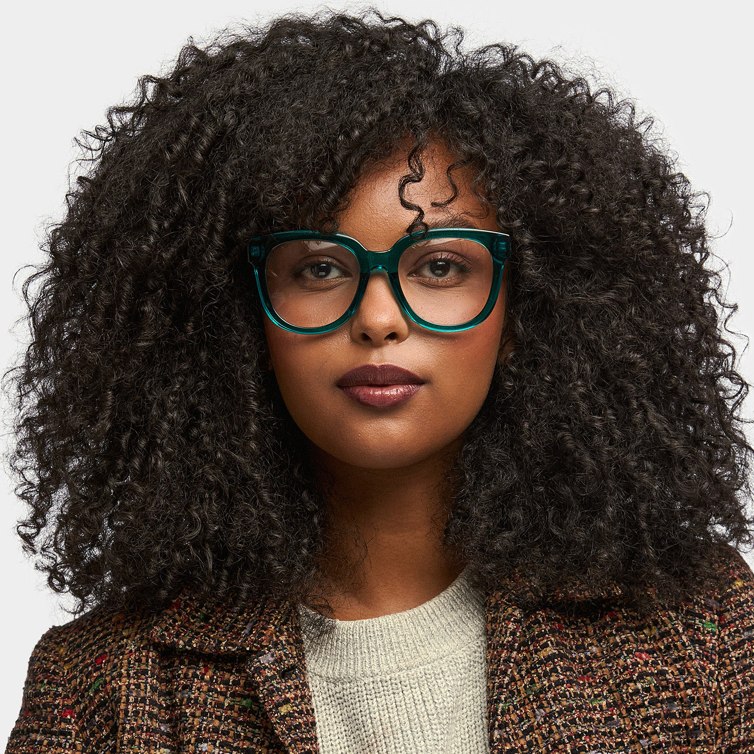 Harrell Square Dark-Green Glasses0