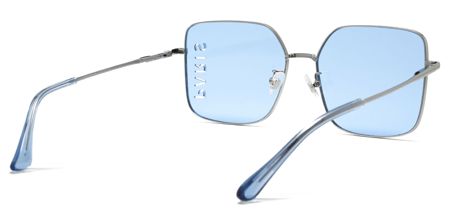 Millet Rectangle Blue Sunglasses for Women & Men | ZEELOOL CA3