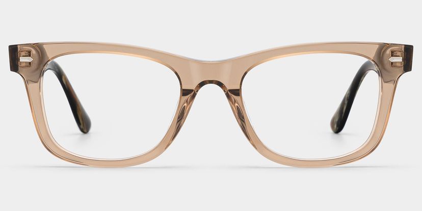 Robert Rectangle Brown Glasses