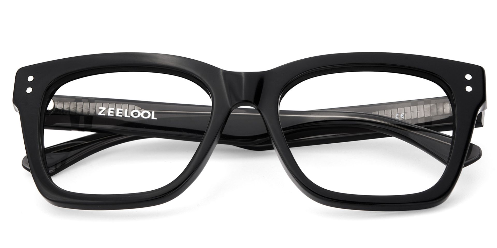 Gaydeh Black Glasses With Rectangle Shape | ZEELOOL Canada2