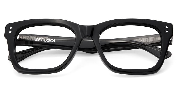 Gaydeh Rectangle Black Glasses