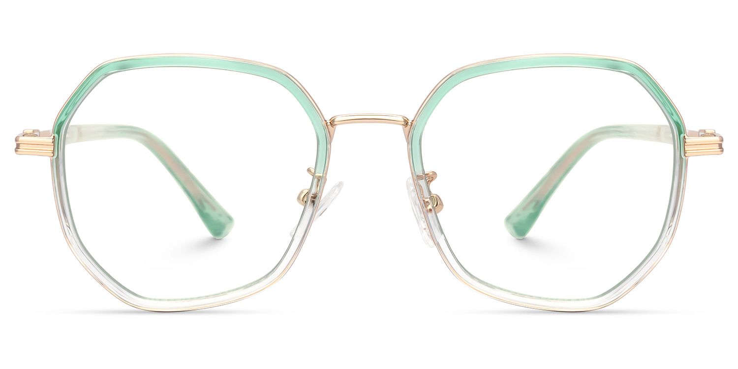 Frazier Green Geometric Glasses | ZEELOOL Canada0