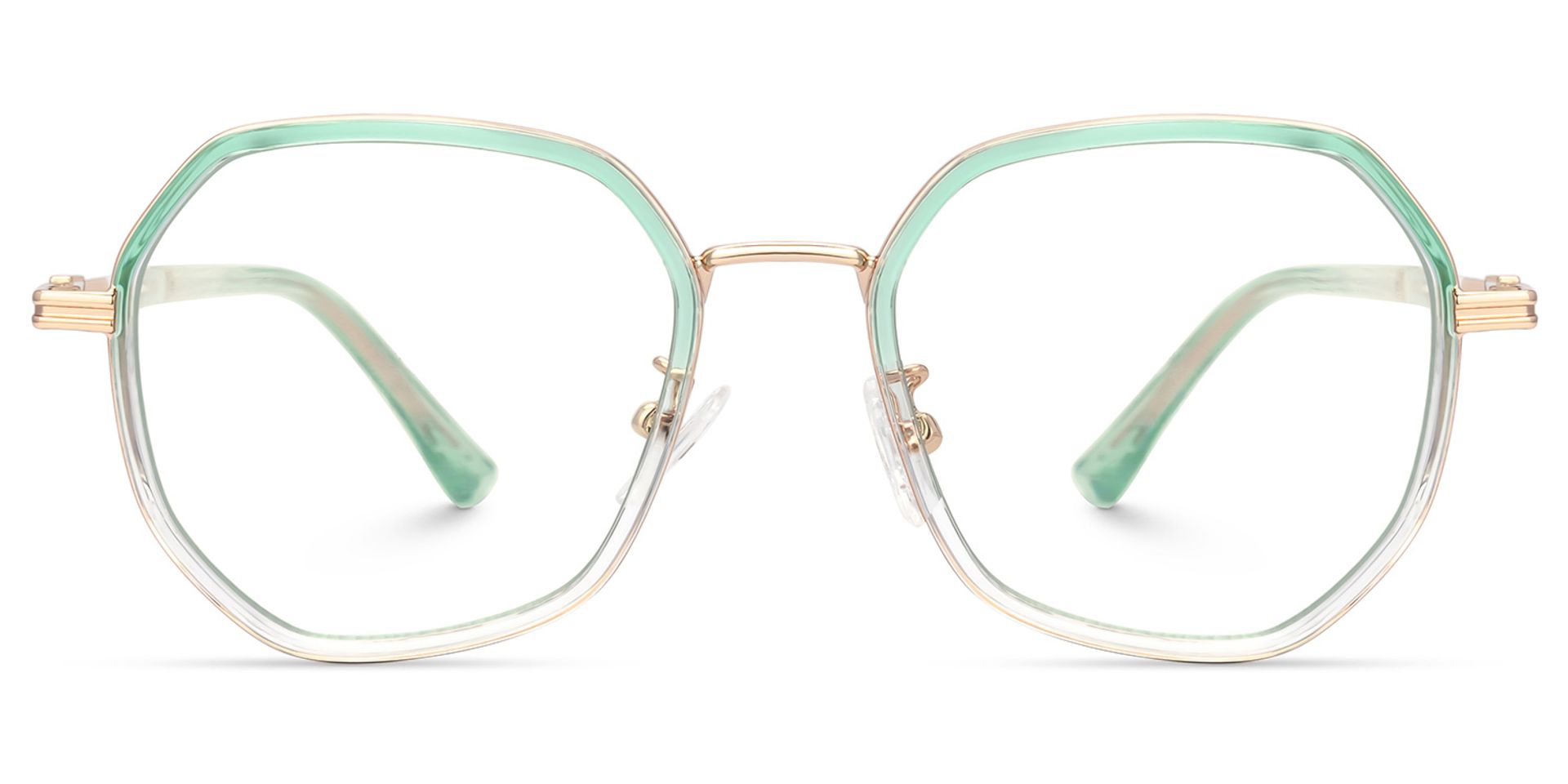 Frazier Green Geometric Glasses | ZEELOOL Canada0