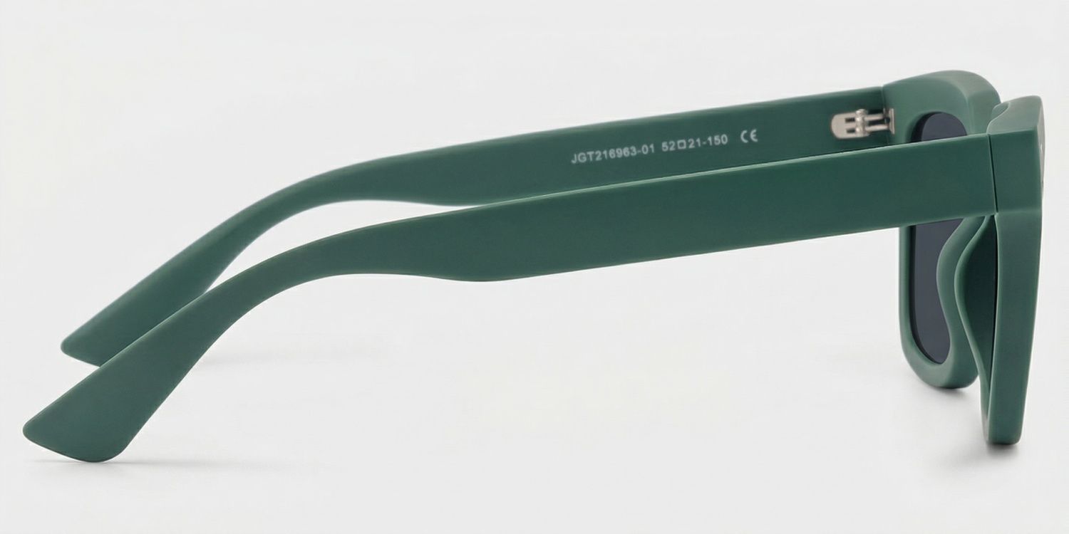 Liizbeett Square Eyeglasses with Dark Green Frames3
