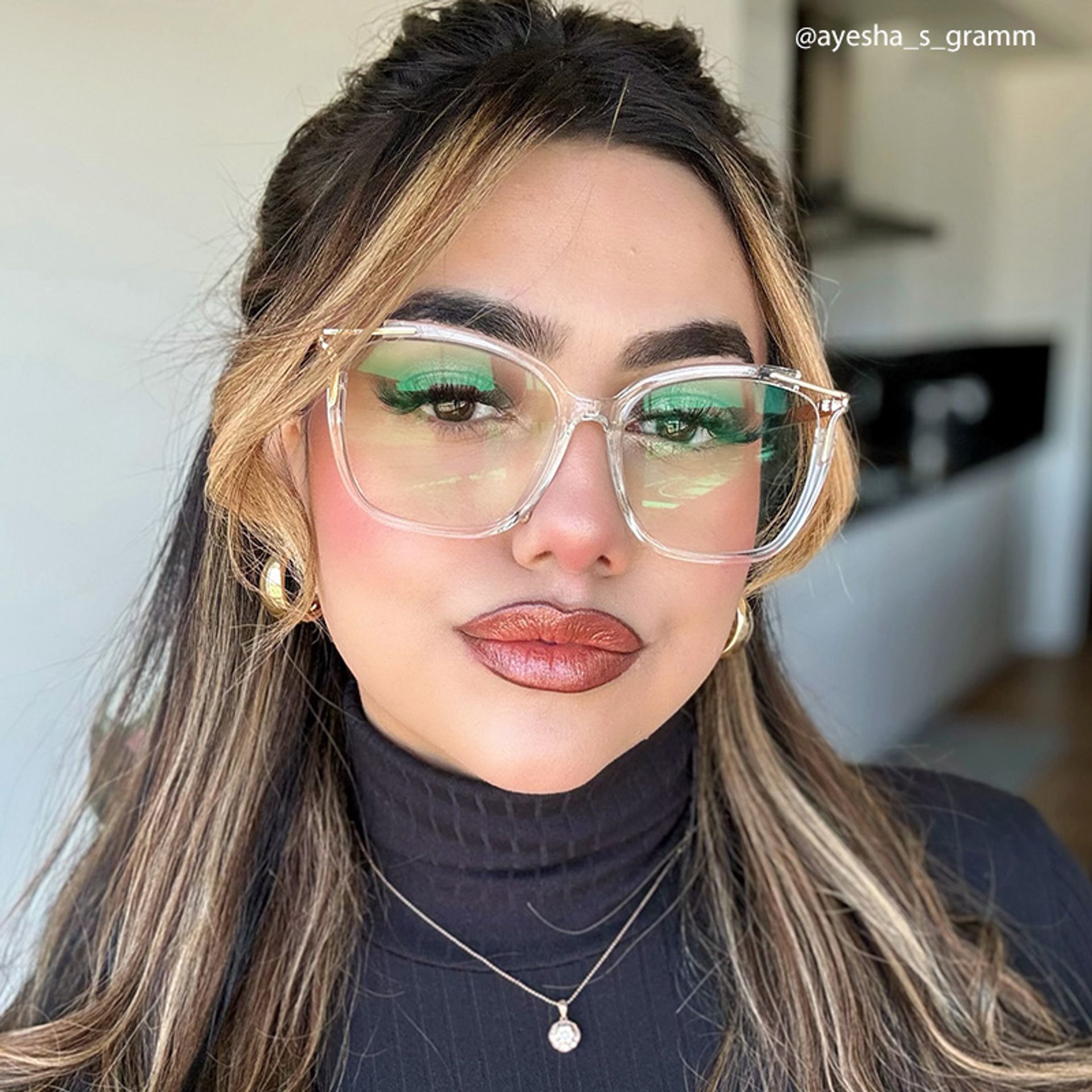 Spring hinges Sidibe Eyeglasses, Sidibe Clear Glasses -Zeelool4