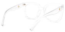 Ebony Square Clear Glasses5