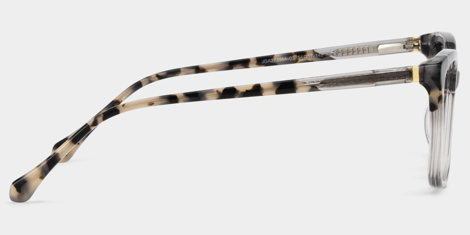 Juno Rectangle Gray Frame Eyeglasses for Woman| ZEELOOL Canada4