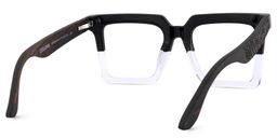 Pierre Square Black Clear Glasses5
