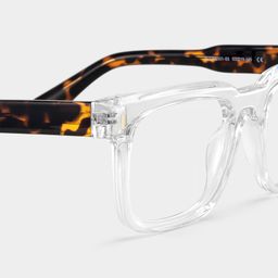Connor Rectangle Clear Glasses5