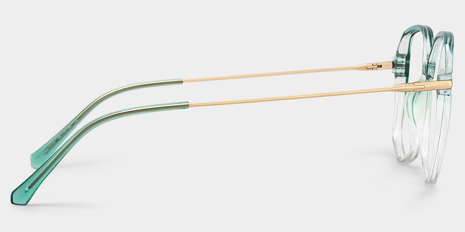 Payton Green Geometric Frame Glasses | Zeelool3