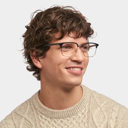 Booker Square Black-Gold Glasses1