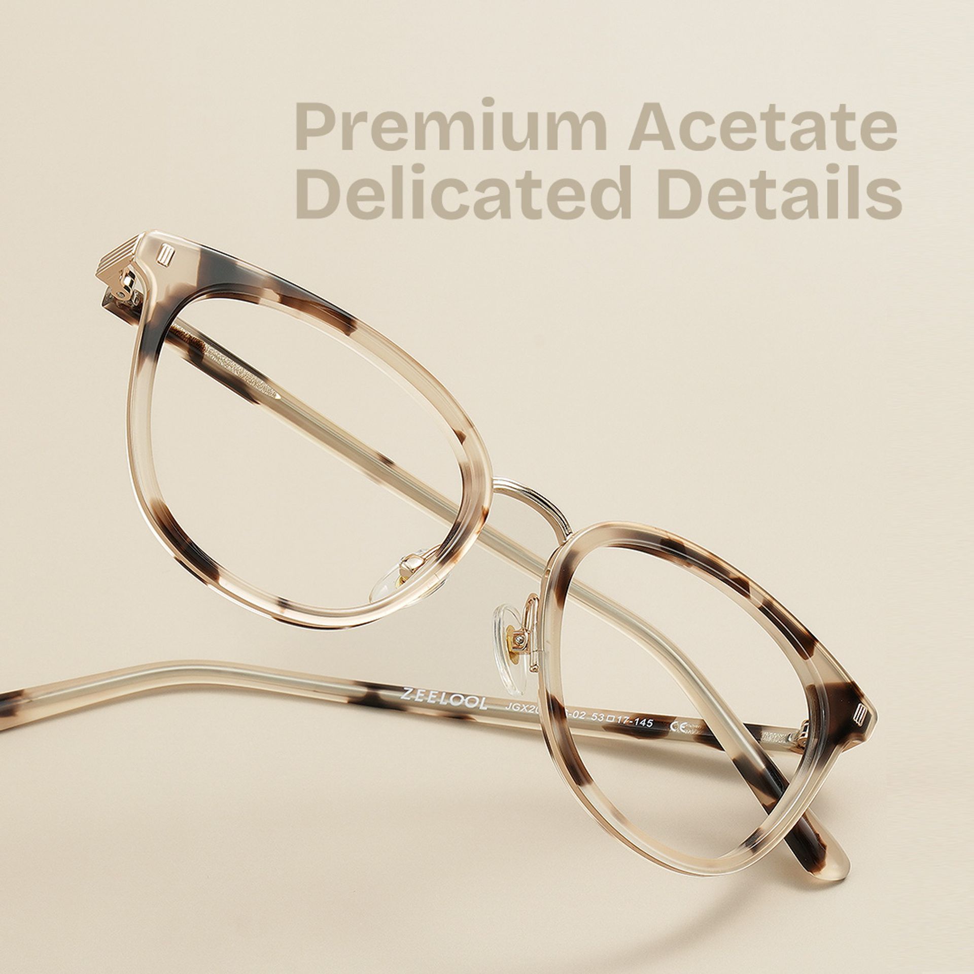 Caden Eyeglasses in Round Tortoise Frame | ZEELOOL Canada1