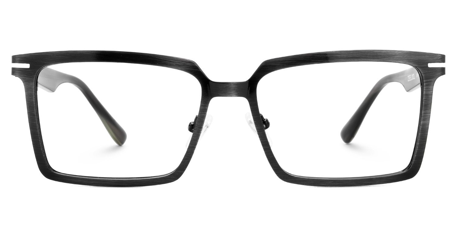 Sharma Rectangle Black Glasses Frames for Men2